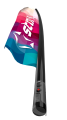 aufblasbare Beachflag Starx mit schwarzer Mast