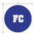 flaga stadionowa kształt koła