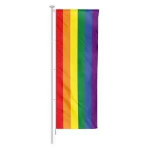 Flaga LGBT pionowa różne wymiary