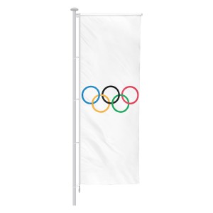Flaga Olimpijska pionowa różne wymiary 