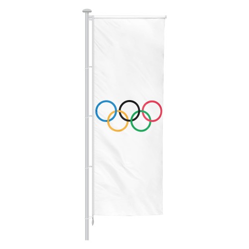 flaga Olimpijska na ramie obrotowe