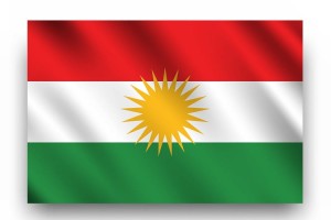 Flaga narodowa Iracki Kurdystan